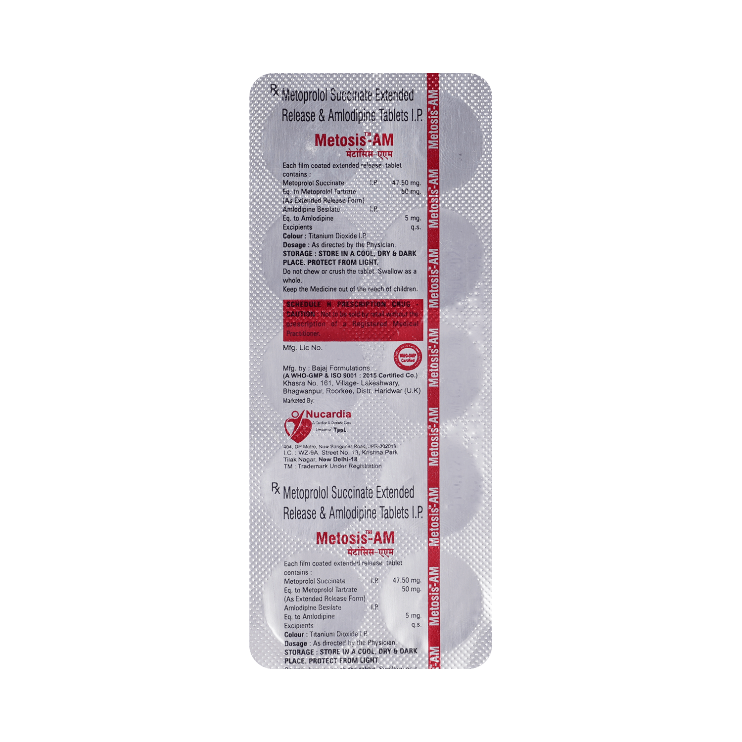 Metosis AM 5mg/50mg Tablet - Image 3