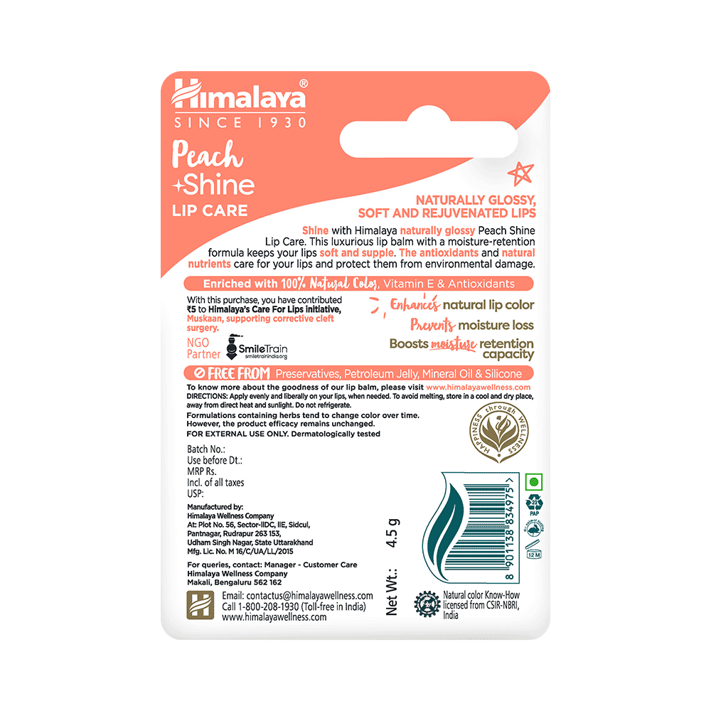 Himalaya Peach Shine Lip Care - Image 2