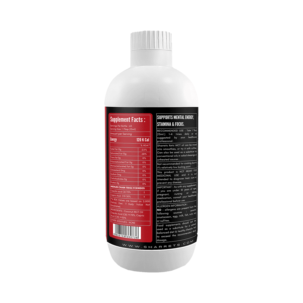 Sharrets Nutritions Keto MCT Oil - Image 4
