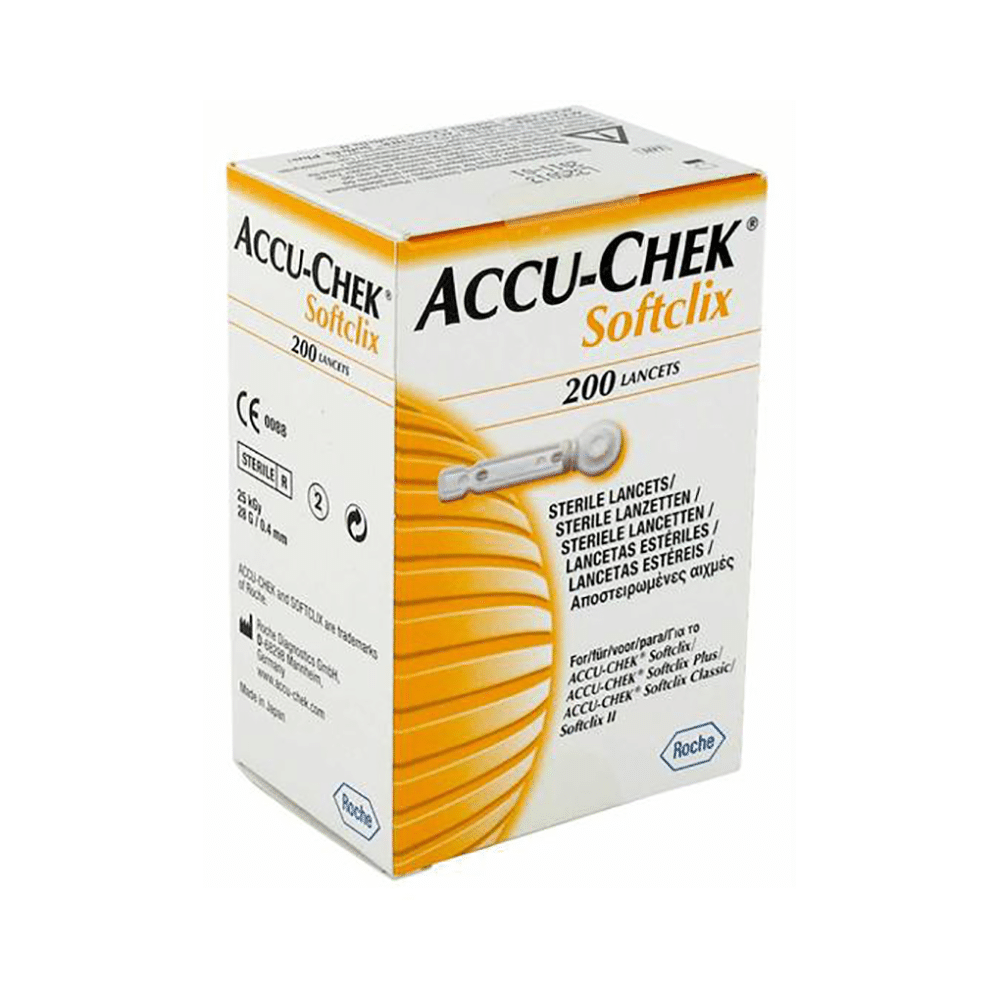 Accu-Chek Combo Pack of 2 Pack Instant 50 Test Strip & 1 Pack 200 Softclix Lancet - Image 3
