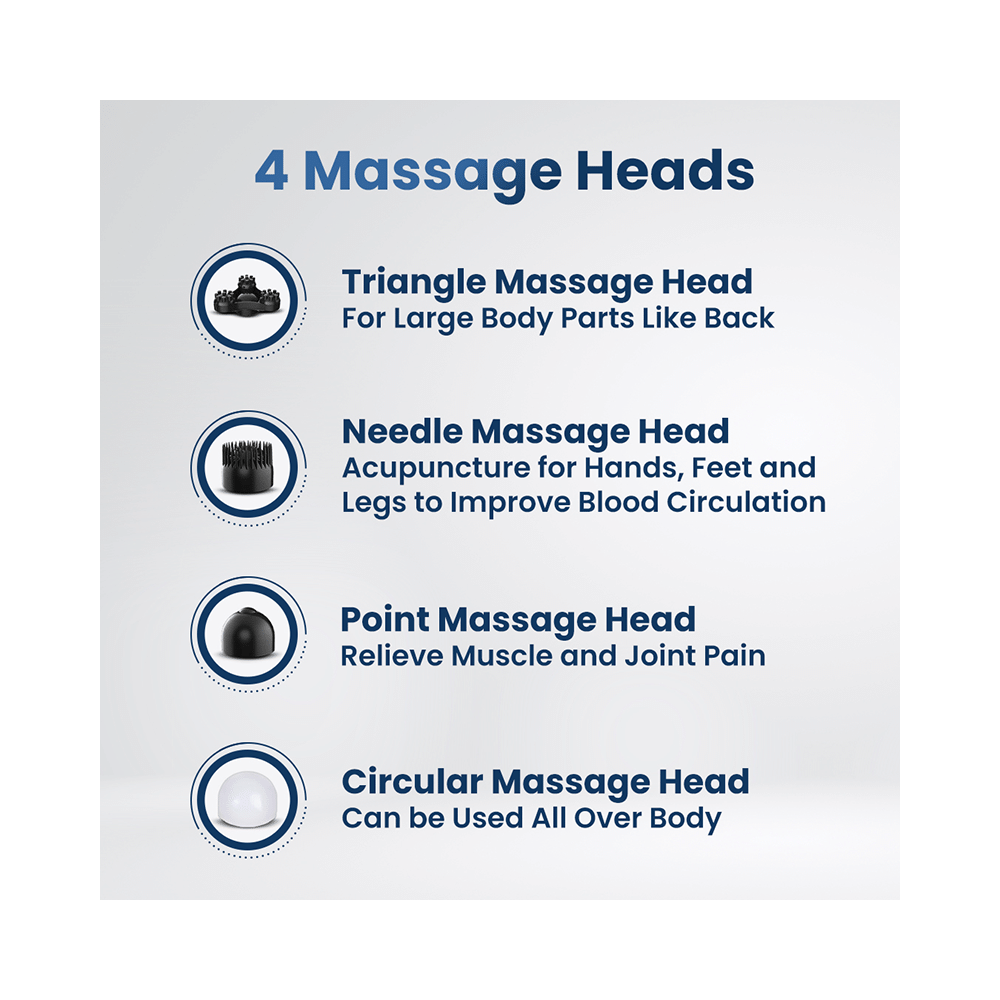 Dr Physio (USA) Active Hammer Electric Powerful Body Massager with Vibration Silver - Image 5