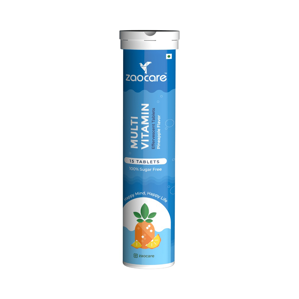 Zaocare Multivitamin Effervescent Tablet Pineapple