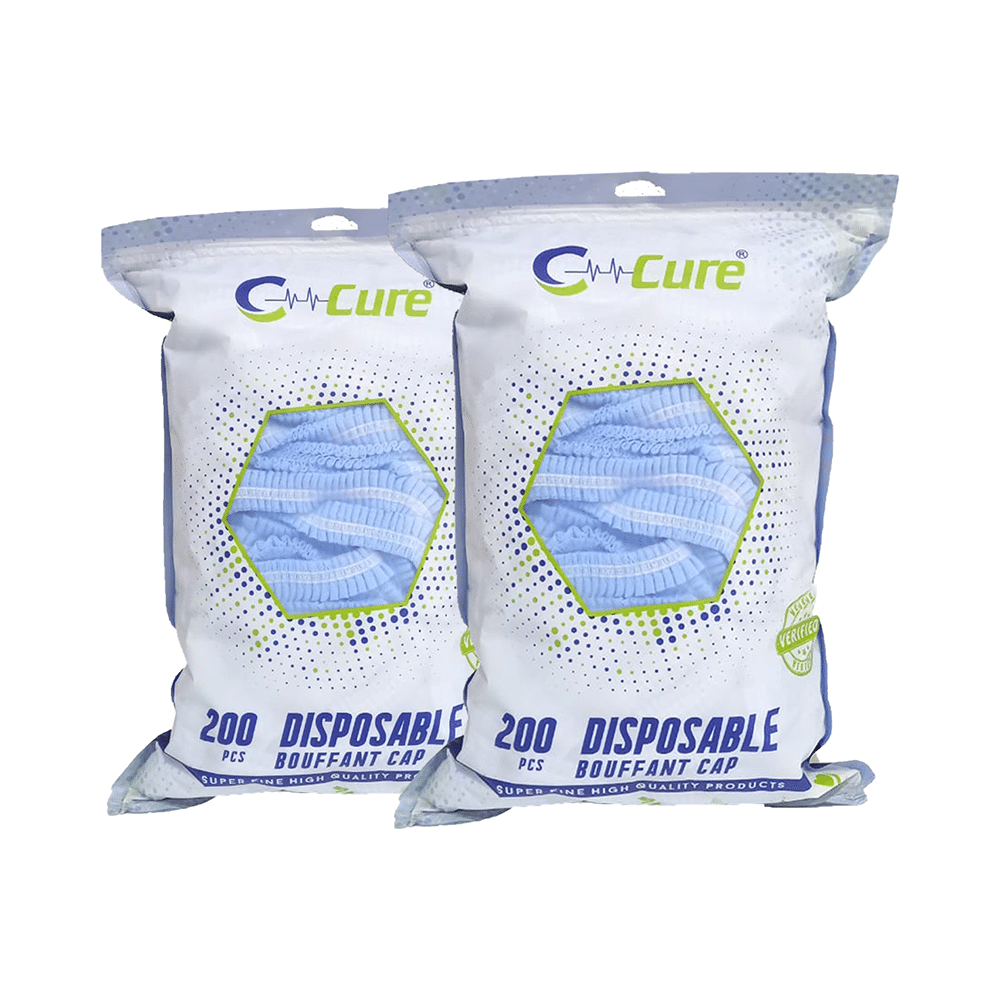 C Cure Bouffant Cap (200 Each) Blue