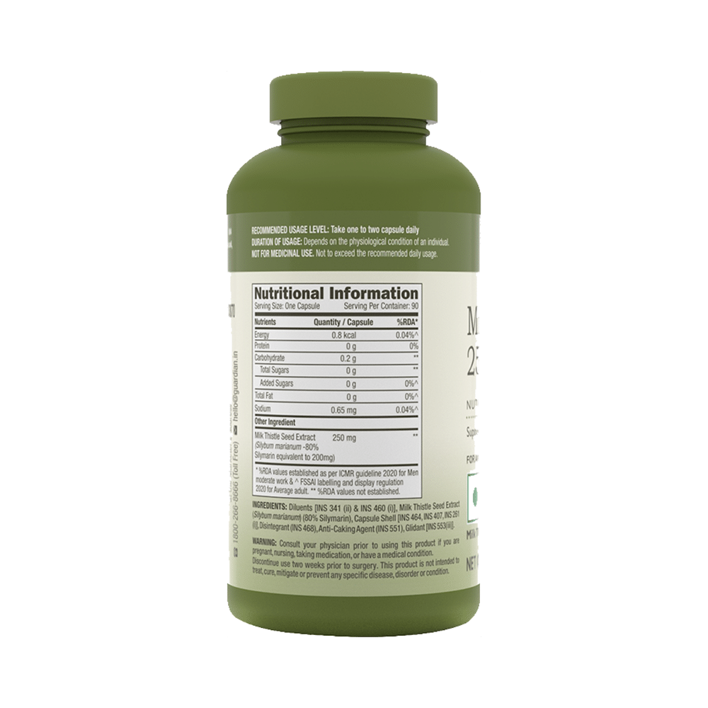 GNC Herbal Plus Milk Thistle 250mg Capsule - Image 3