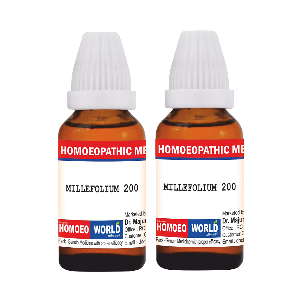 Dr. Majumder Homeo World Milefolium Dilution (30ml Each) 200 CH - Image 1