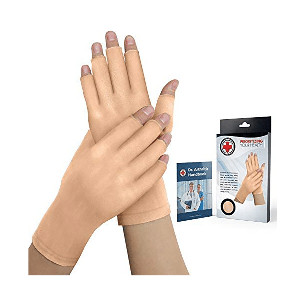 Dr. Arthritis Doctor Developed 3/4 Skin Nude Arthririts  Glove Small
