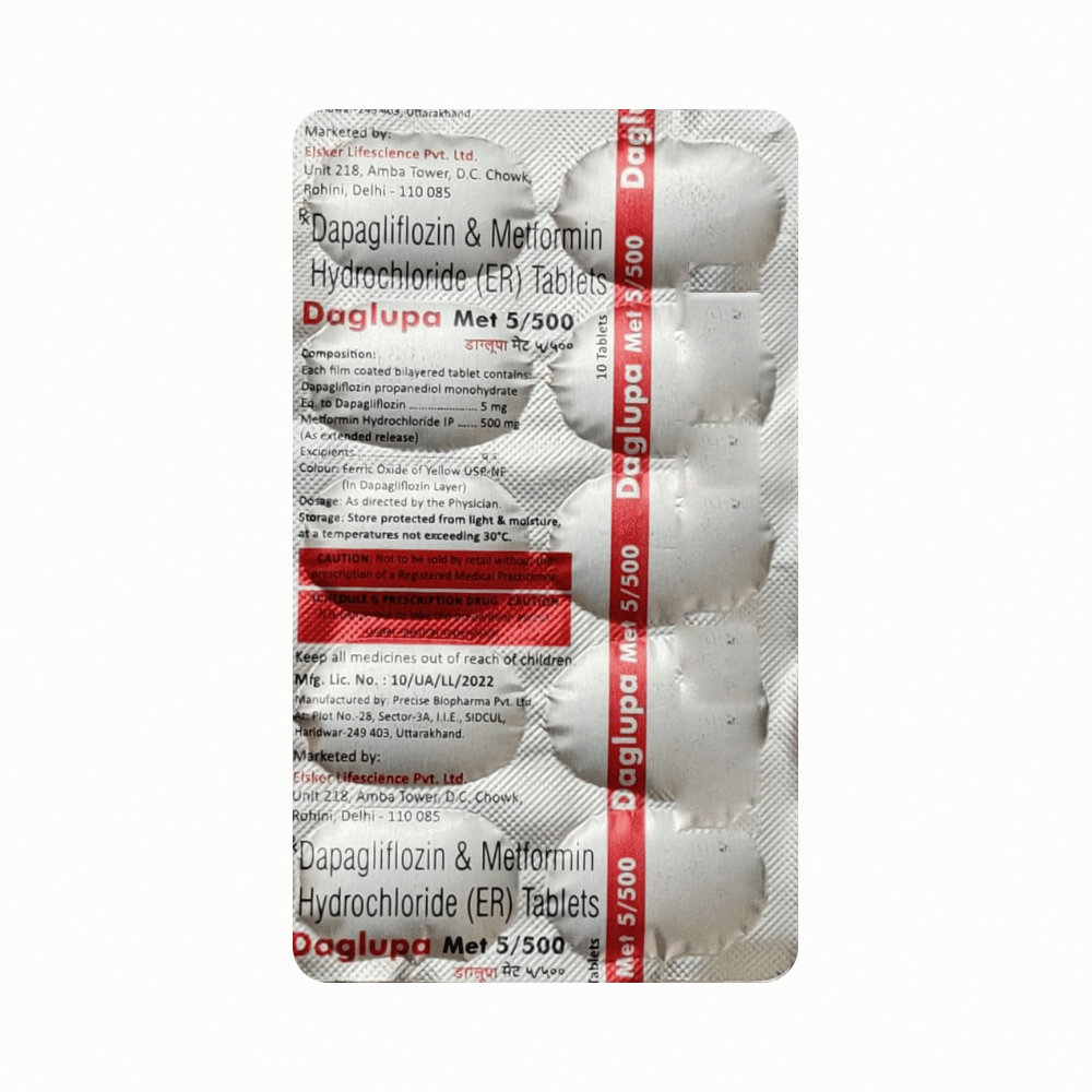 Daglupa Met 5/500 Tablet ER
