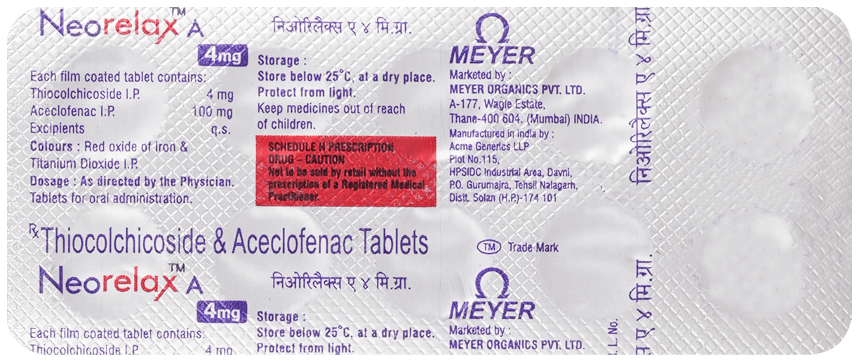 Neorelax A 4mg Tablet - Image 3