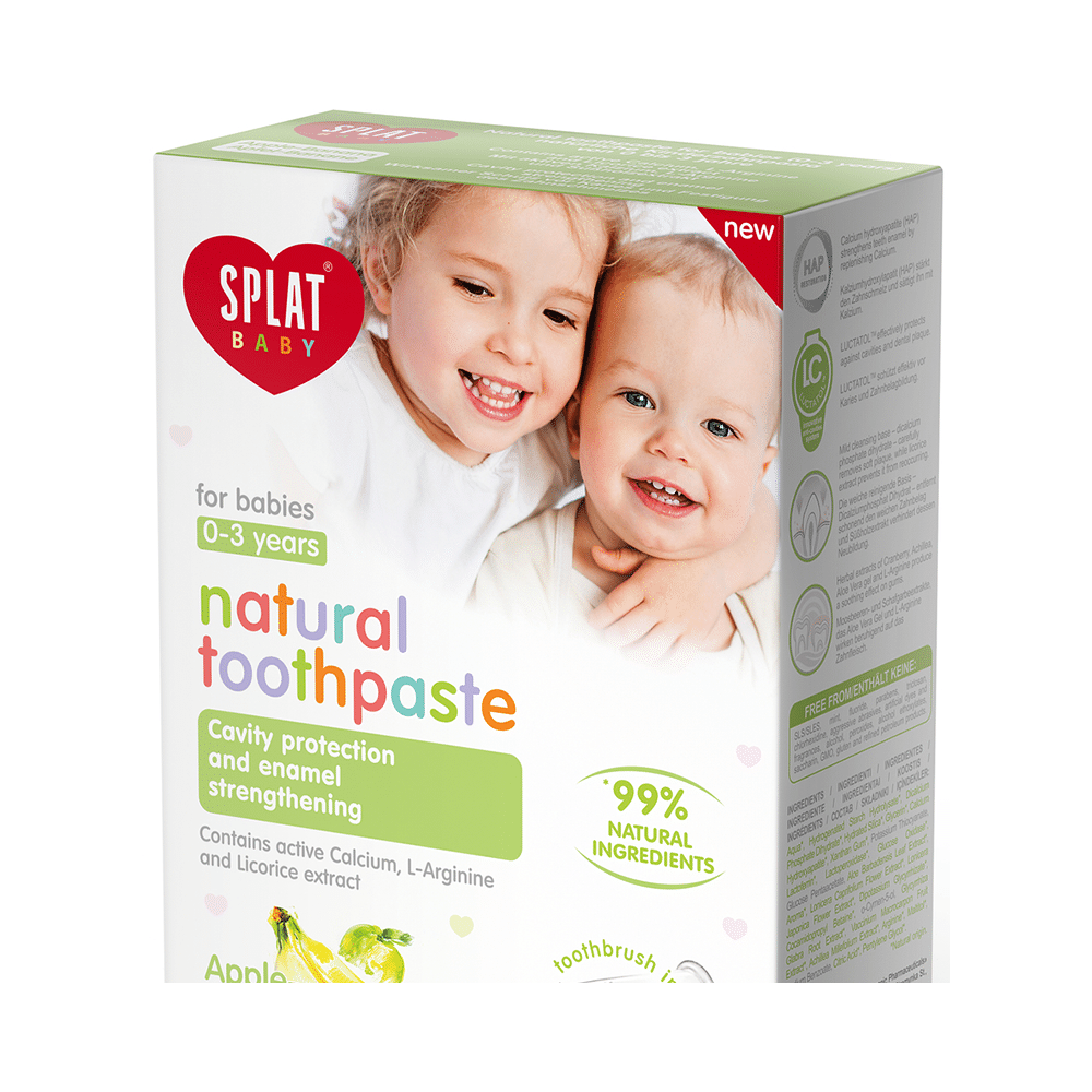 Splat Baby Natural Toothpaste (0-3 Year) Apple-Banana - Image 2