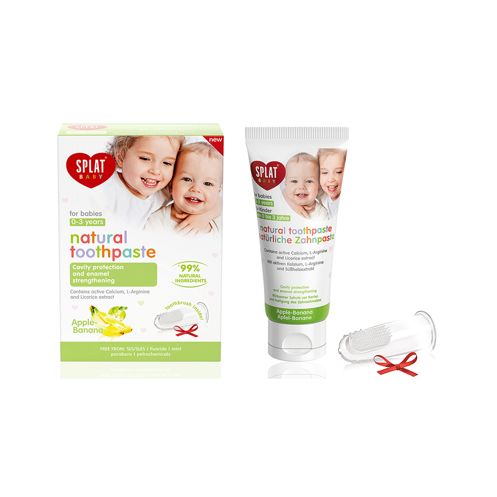 Splat Baby Natural Toothpaste (0-3 Year) Apple-Banana - Image 1