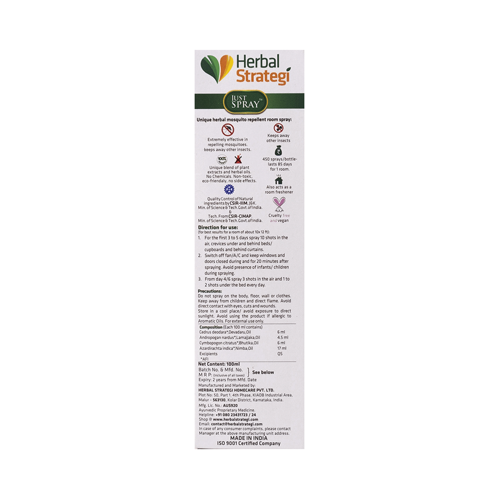 Herbal Strategi Herbal Mosquito Repellent Room Spray - Image 2
