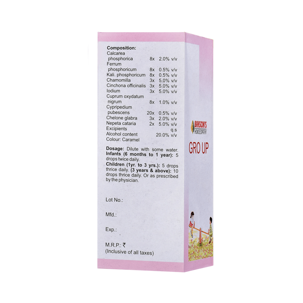 Bakson's Homeopathy Gro Up Drop - Image 2