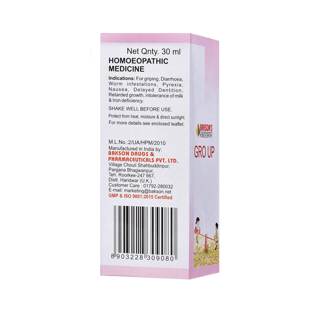 Bakson's Homeopathy Gro Up Drop - Image 3