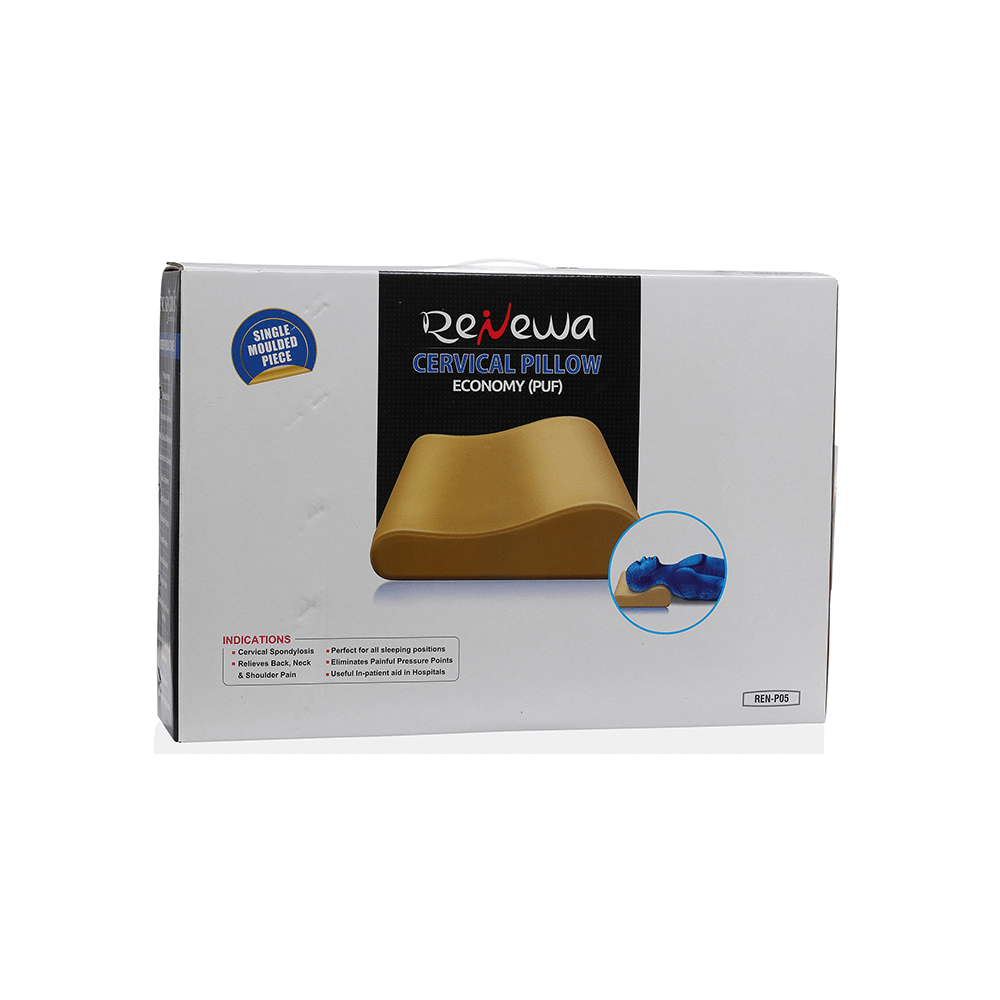 Renewa Cervical Pillow Regular with Puff (Economy) 16 Inches - Image 2