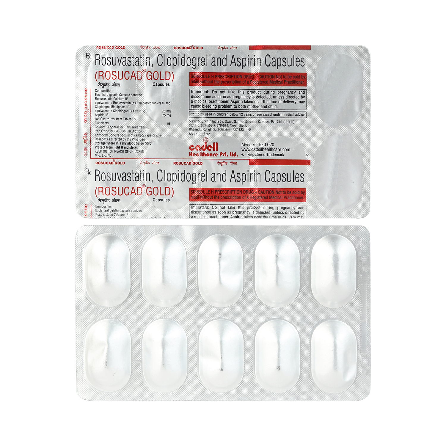 Rosucad Gold 75mg/10mg/75mg Capsule - Image 1