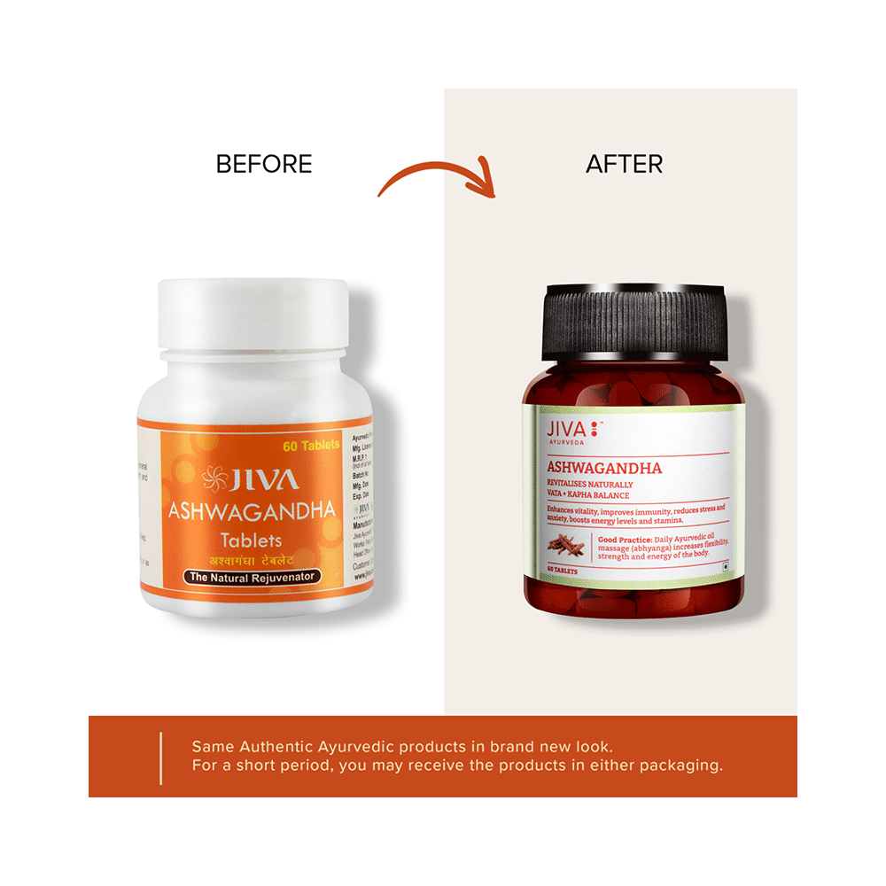 Jiva Ayurveda Ashwagandha Tablet (60 Each) - Image 4