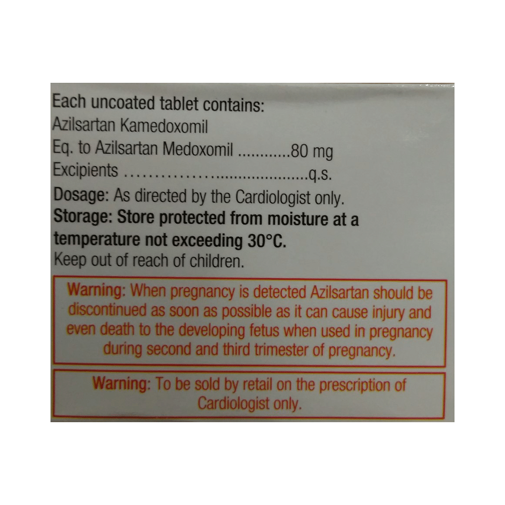 Zilsar 80 Tablet - Image 2