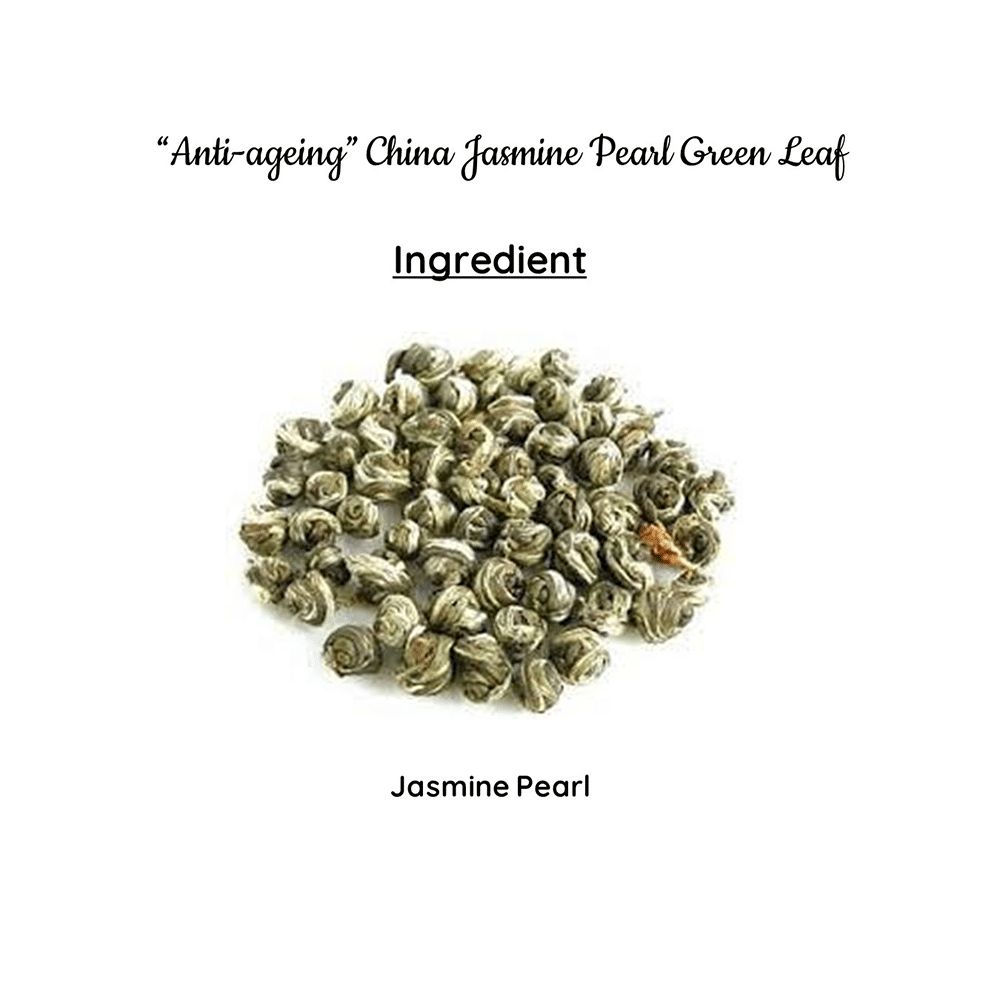 Radhikas Fine Teas Natural Romance Series Anti-Ageing China Jasmine Pearl Green Leaf - Image 3