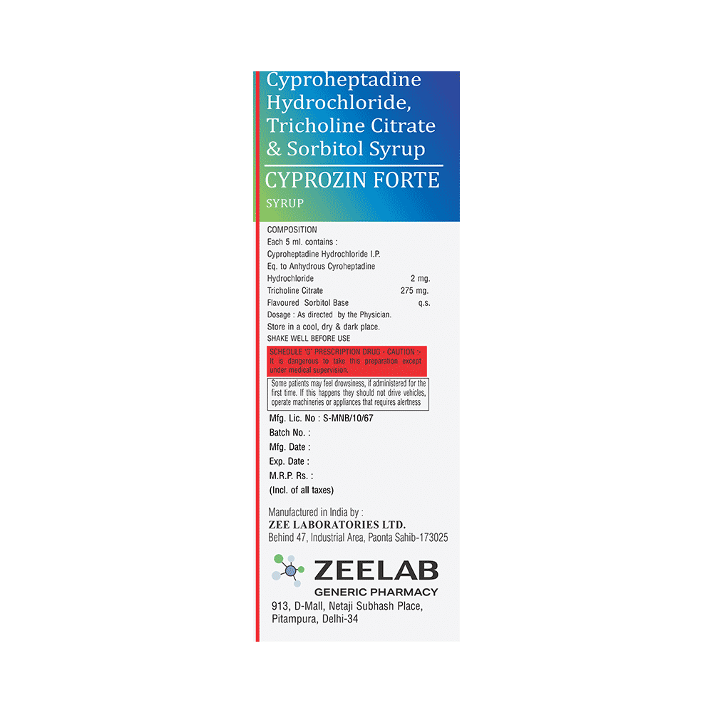 Cyprozin Forte Syrup - Image 2