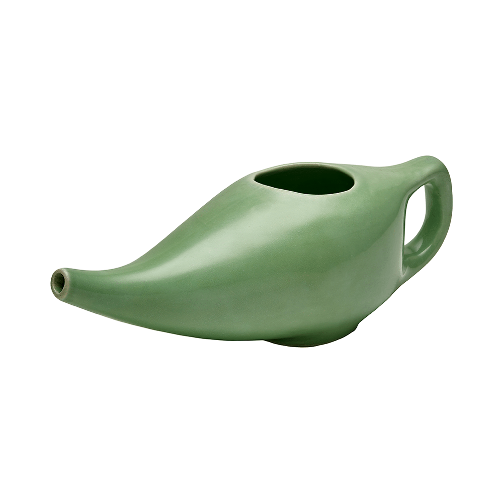 Sarveda Ceramic Jala Neti Pot for Nasal Cleansing Mint Green