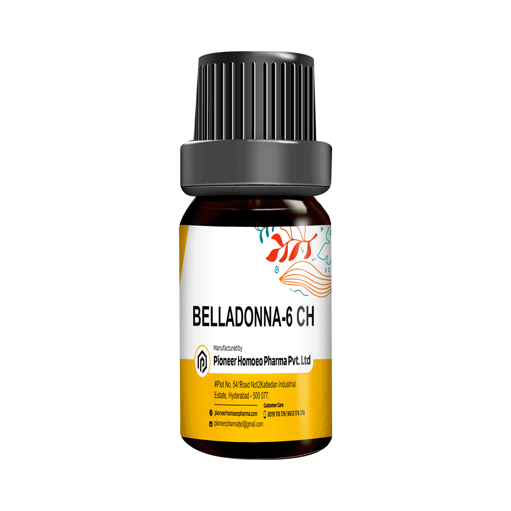 Pioneer Pharma Belladonna Globules Pellet Multidose Pills 6 CH