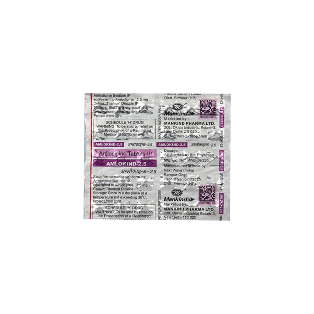 Amlokind 2.5 Tablet - Image 3