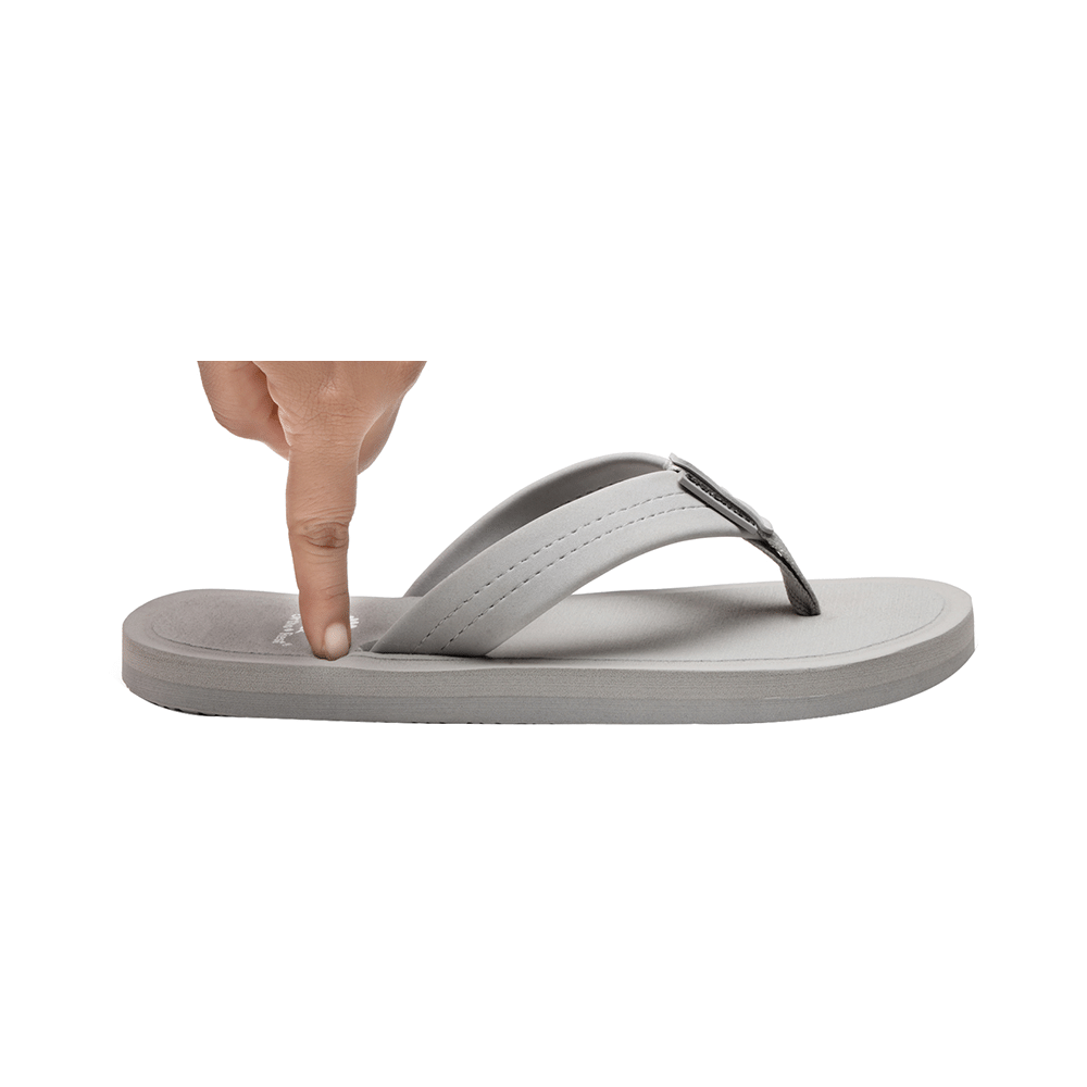 Ortho + Rest M557 Soft and Comfortable Flip Flop for Men Grey 11 - Image 5