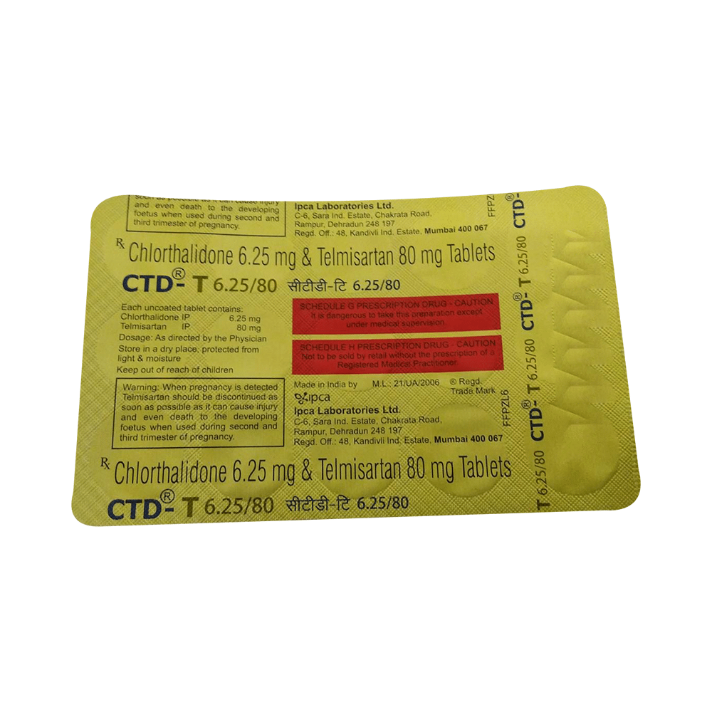 CTD-T 6.25/80 Tablet - Image 2