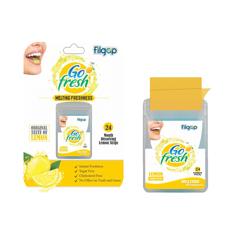 Filgap Go Fresh Mouth Dissolving Strip Lemon - Image 1