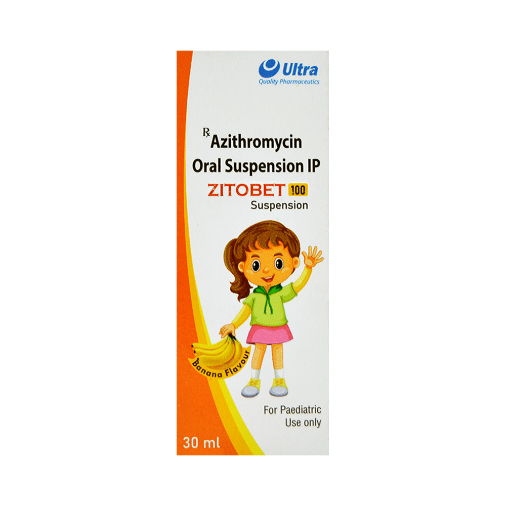 Zitobet 100 Oral Suspension Banana