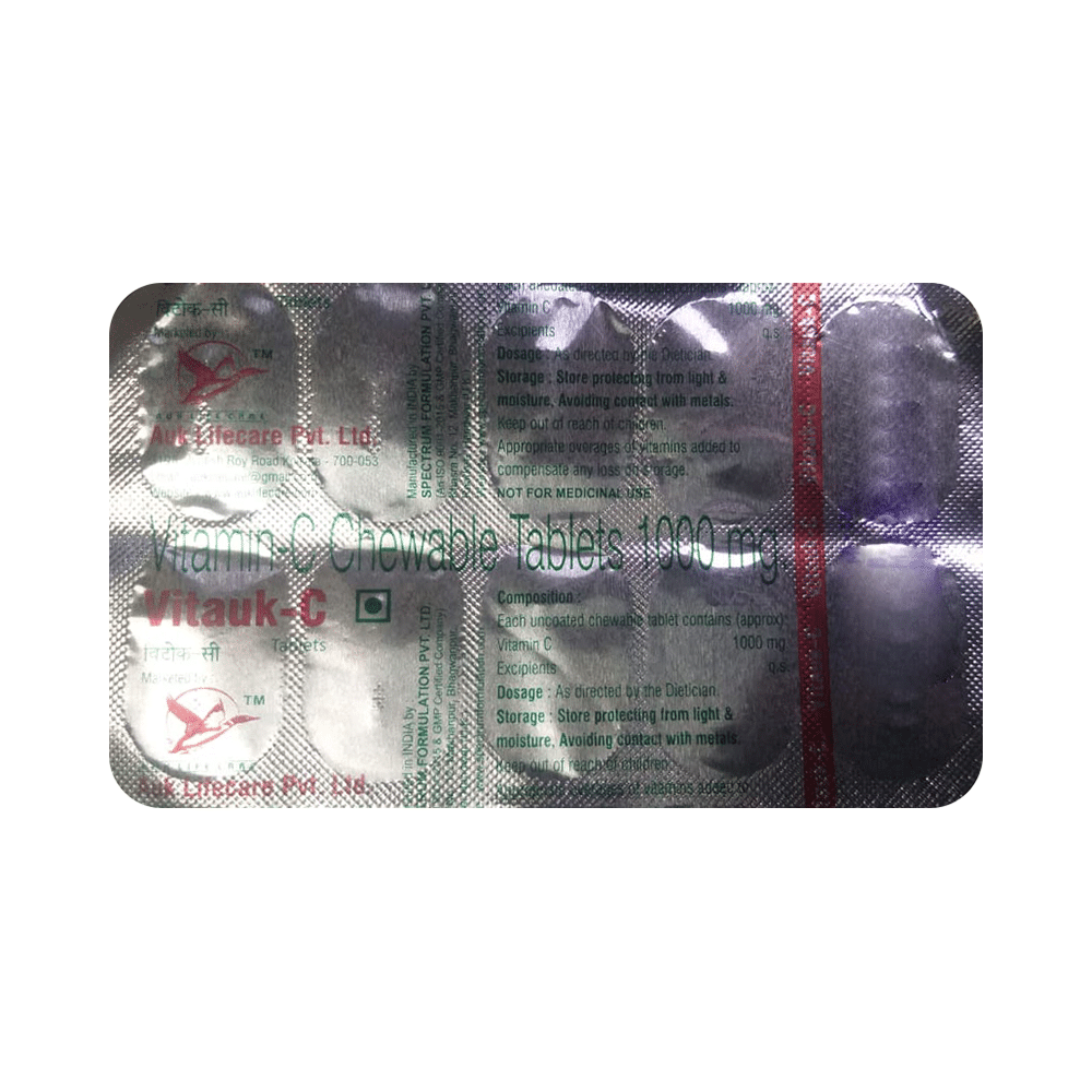 Vitauk -C 1000mg Chewable Tablet - Image 5