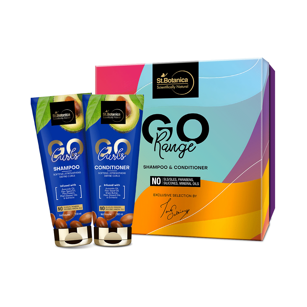 St.Botanica Curls Go Range Shampoo & Conditioner (200ml Each) - Image 1