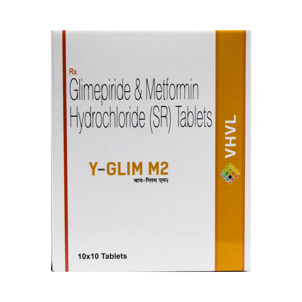 Y Glim M 2mg/500mg Tablet SR - Image 1