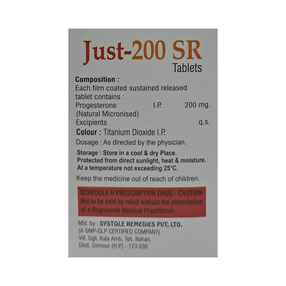 Just 200 SR Tablet - Image 2