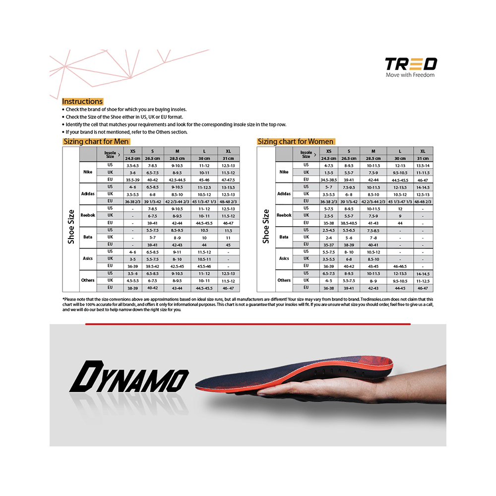 Tred Dynamo Sports and Running  Insole Medium - Image 4