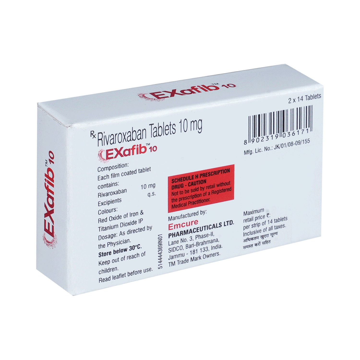 Exafib 10 Tablet - Image 3