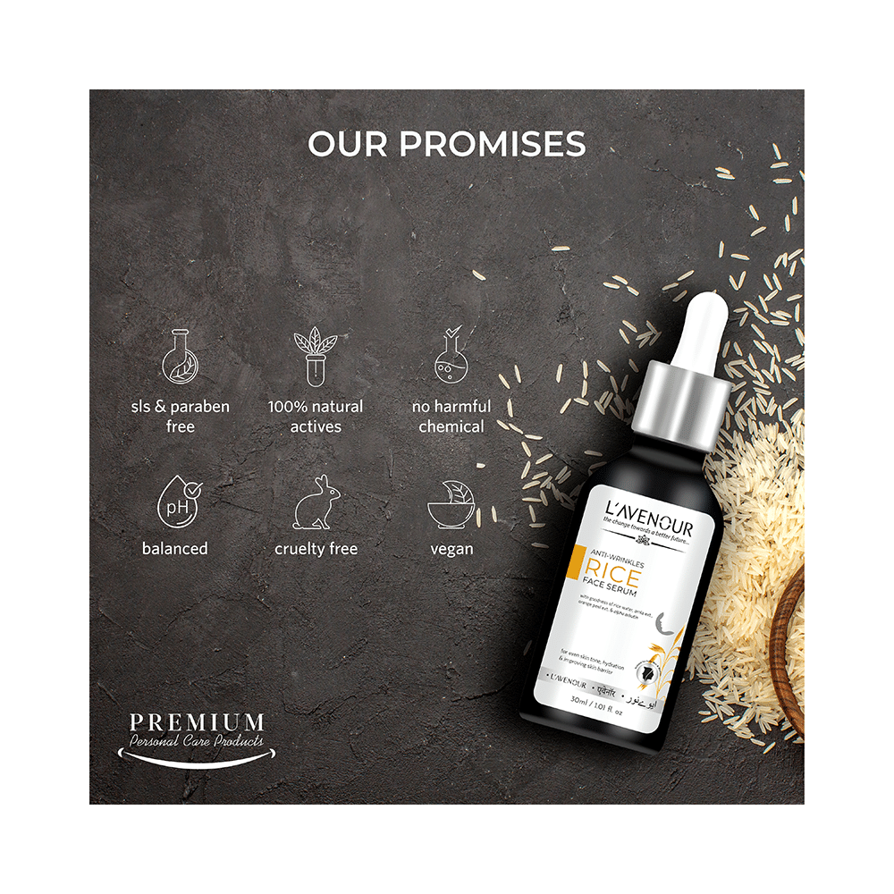 L'avenour Anti-Wrinkle Rice Face Serum(30ml Each) - Image 7