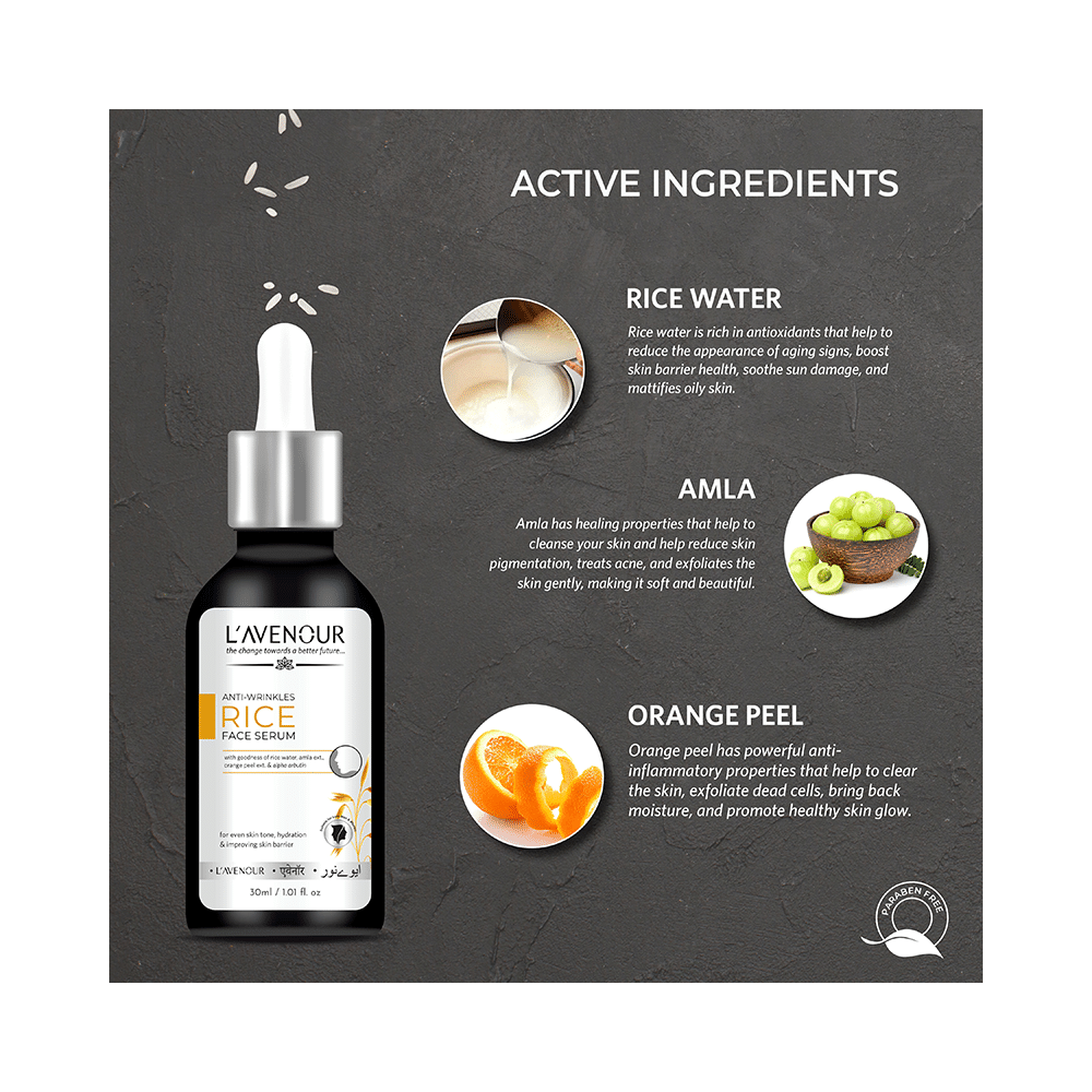 L'avenour Anti-Wrinkle Rice Face Serum(30ml Each) - Image 3