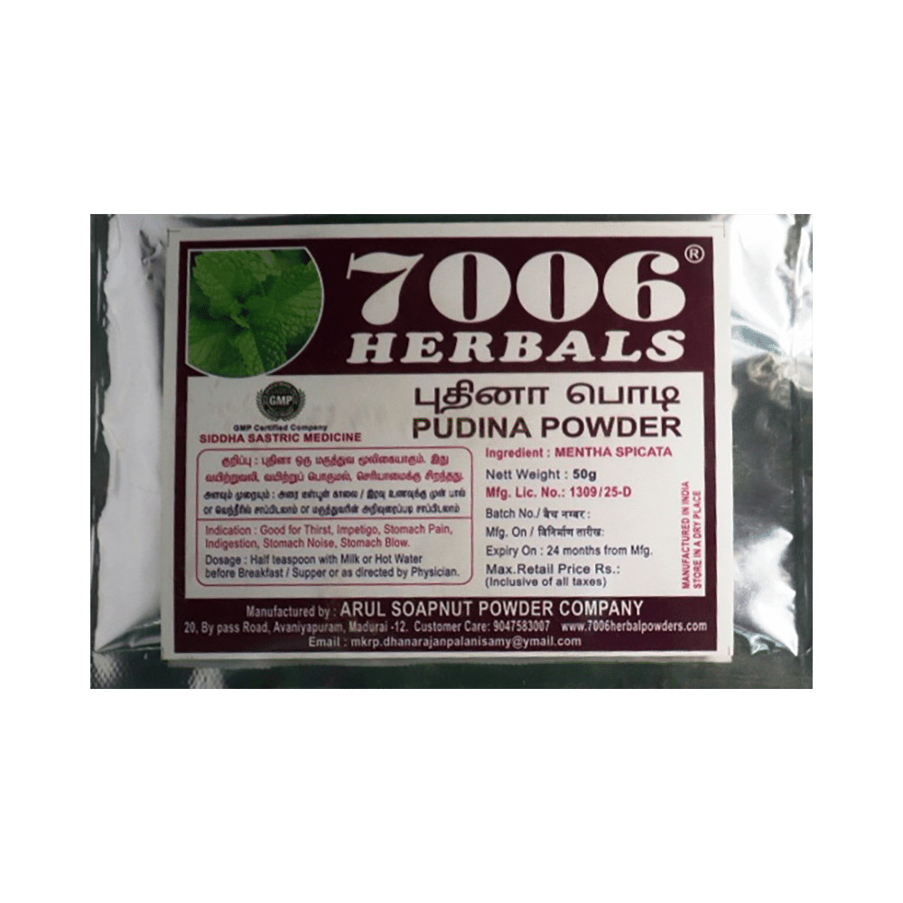 7006 Herbals Pudina Powder - Image 1