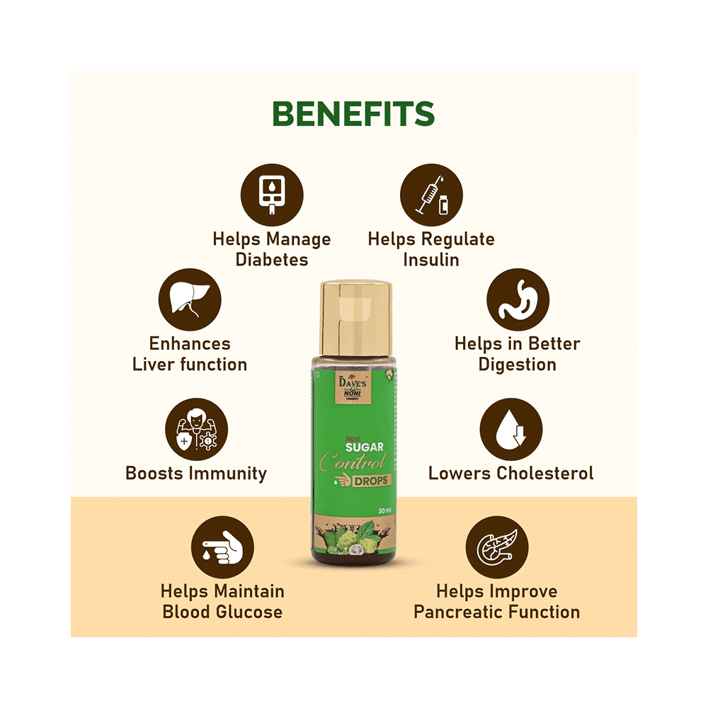 The Dave's Noni Sugar Control Drops (30ml Each) - Image 4