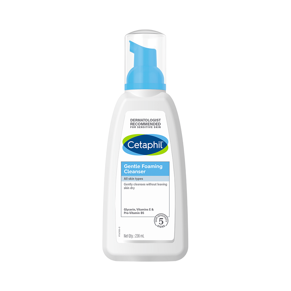 Cetaphil Gentle Foaming Cleanser with Glycerin & Vitamin E | For All Skin Types