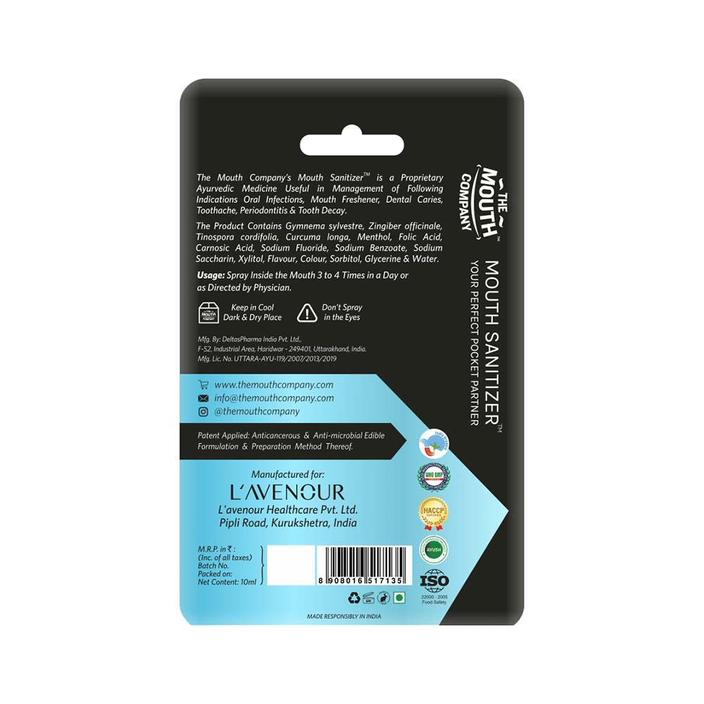 The Mouth Company Mint Mouth Sanitizer (10ml Each) - Image 2