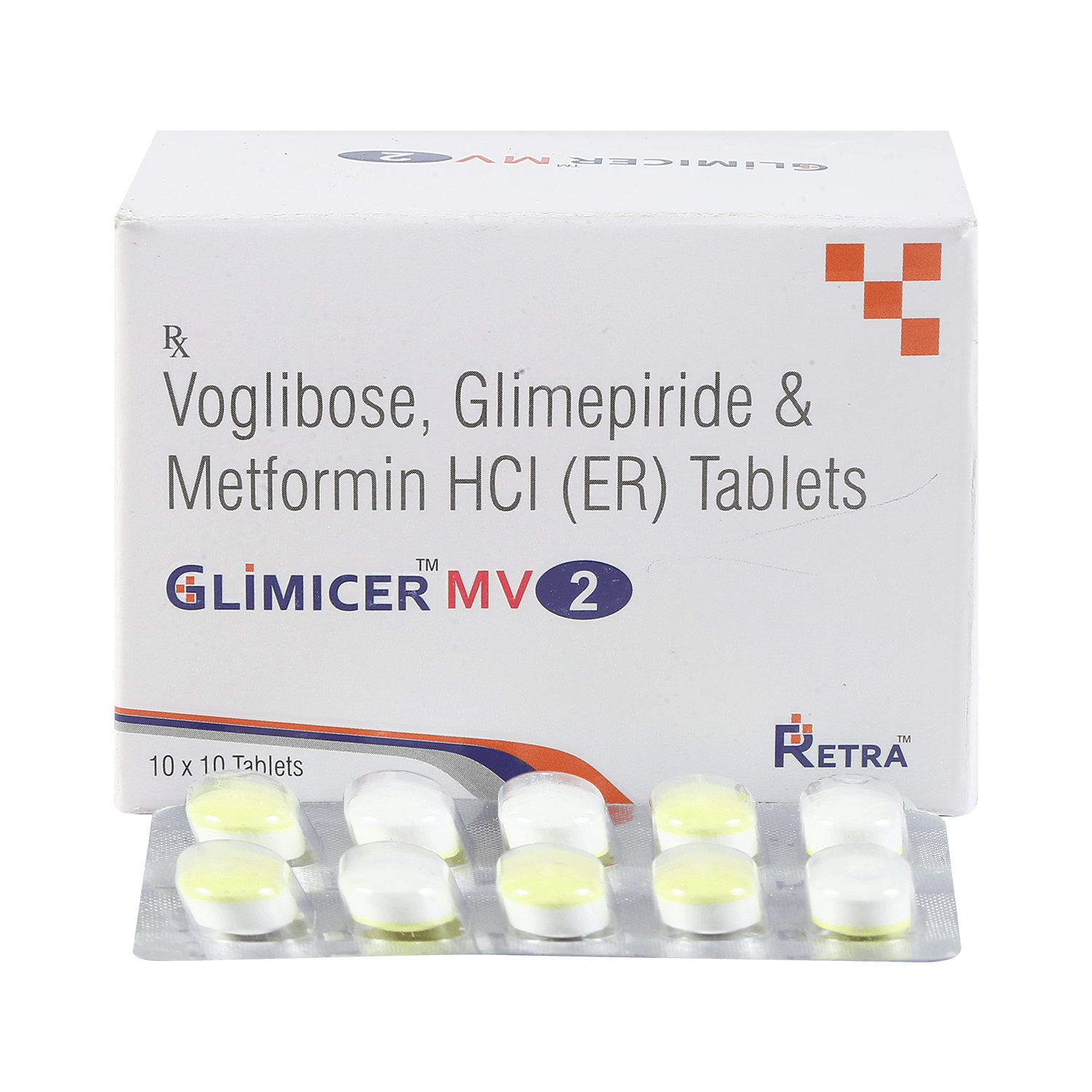 Glimicer MV 2mg/500mg/0.2mg Tablet ER - Image 1