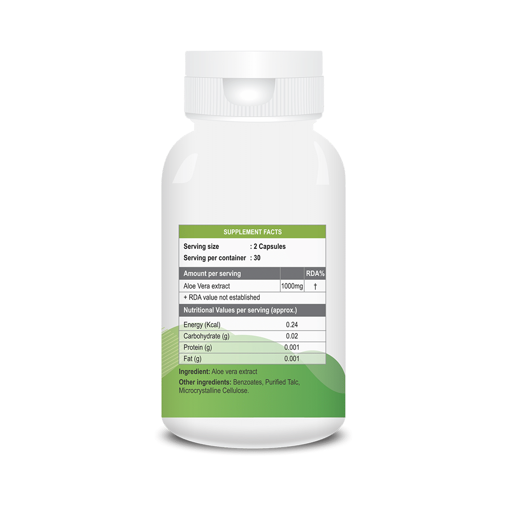 Billion Cheers Aloe Vera Extract Vegetarian Capsules - Image 2