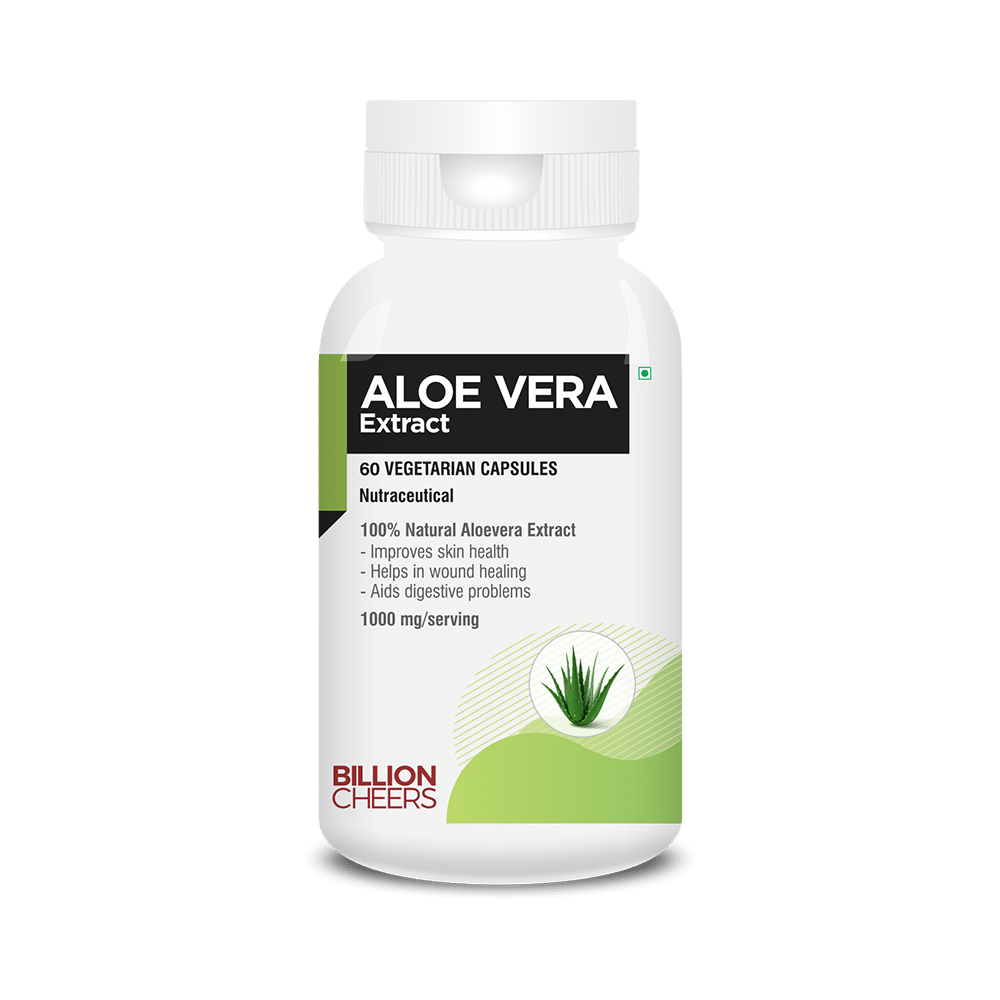 Billion Cheers Aloe Vera Extract Vegetarian Capsules