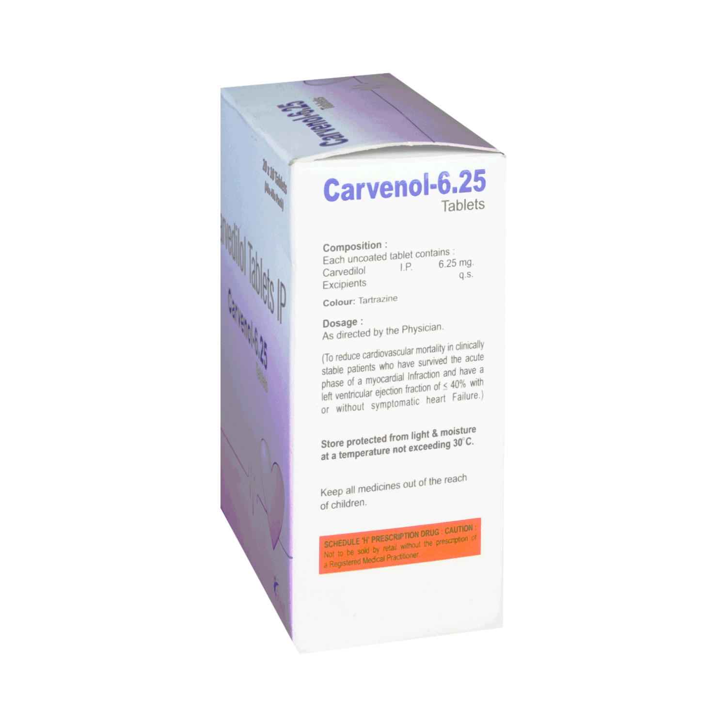 Carvenol 6.25mg Tablet - Image 3