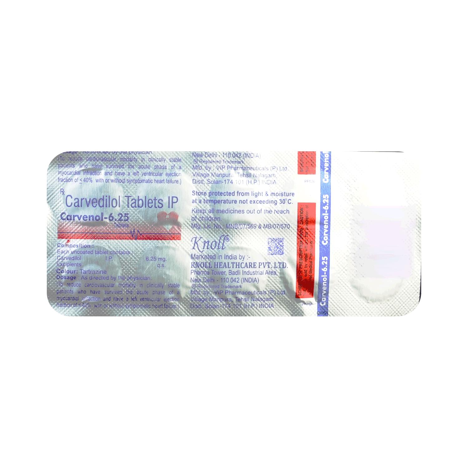 Carvenol 6.25mg Tablet - Image 5