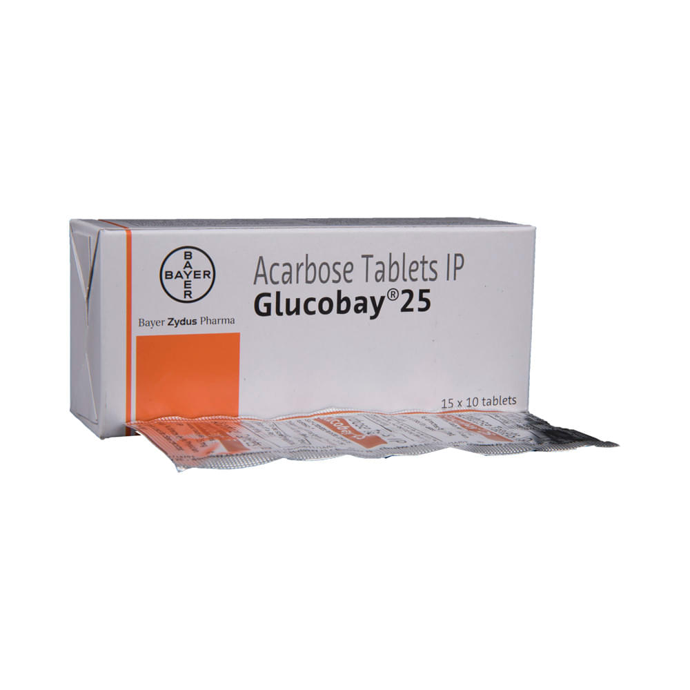 Glucobay 25 Tablet - Image 1