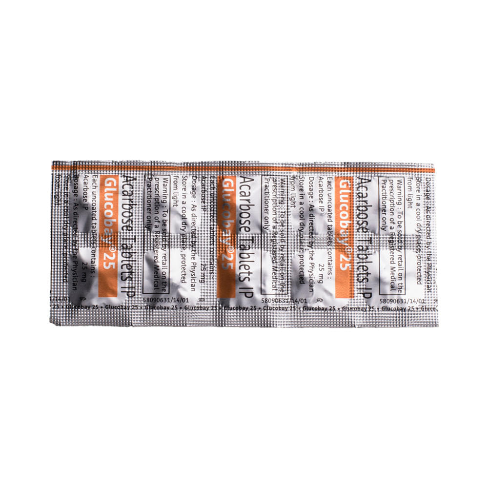Glucobay 25 Tablet - Image 4