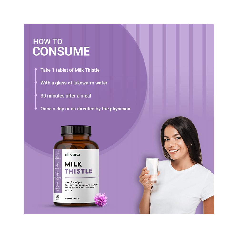 Nirvasa Milk Thistle Tablet (60 Each) - Image 8